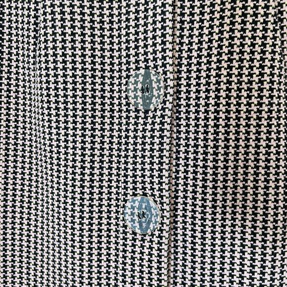 & Other Stories Houndstooth Print Midi Pencil Skirt Pink Black Button Front 4 - Picture 4 of 10